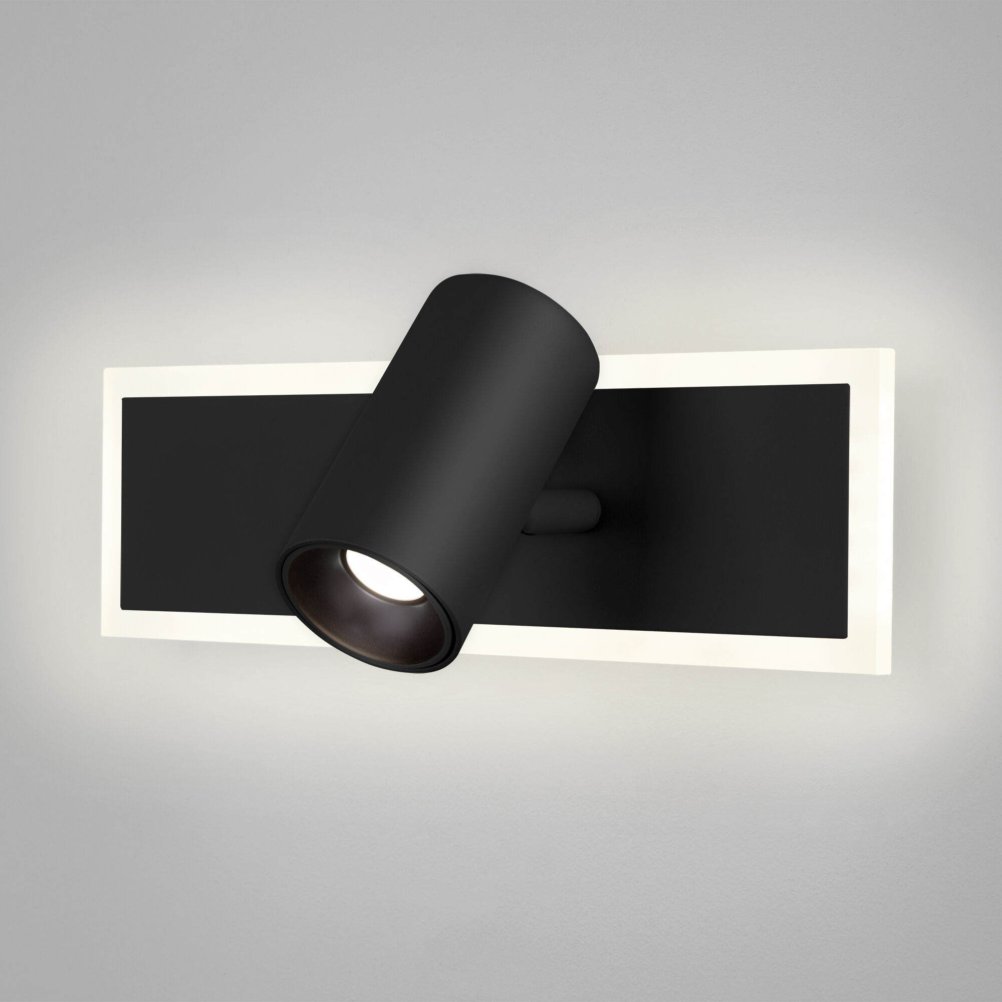 Настенный светодиодный светильник с USB и Type-C Eurosvet Binar a058689 20127/1 LED черный фото