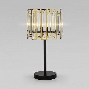 Интерьерная настольная лампа Cella 01148/1 черный/золото Bogate's фото