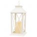 Декоративный фонарь со свечой 14x14x29 см, белый корпус, теплый белый цвет свечения NEON-NIGHT NEON-NIGHT 513-046 фото