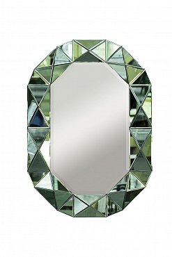 Зеркало в зеленой зеркальной раме 101*71*3см Garda Decor KFG079 фото