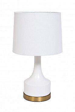 Лампа настольная плафон белый Н.53см (2) Garda Decor 22-88456 фото