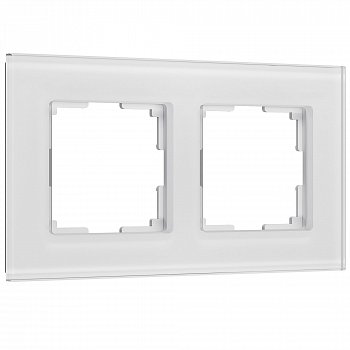 Рамка на 2 поста Senso (белый, стекло soft-touch) Werkel W0023101 a064565 фото